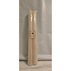 Vtg Lloyd Farms 2-pc 100% Beeswax 10.25" Silver Glitter Pillar Style Candles NOS